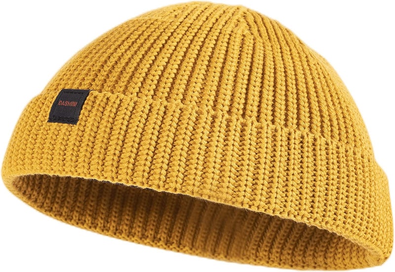 DASMINI Fisherman Beanie Hats for Men Women,Knit Trawler Skull Cap,Watch Cap,Spring Fall Winter Warm Short Hats - Image 1